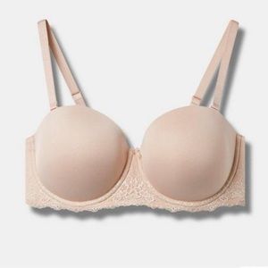 Torrid Curve Love Bombshell Everyday Strapless Push Up Bra - 38D